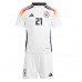 Camiseta Alemania Ilkay Gundogan #21 Primera Equipación Replica Eurocopa 2024 para niños mangas cortas (+ Pantalones cortos)